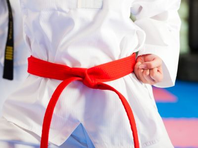 red karate belt